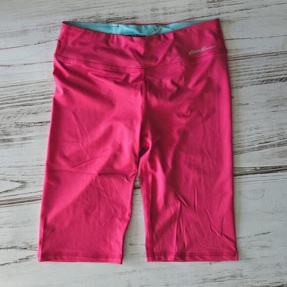 Eddie Bauer Magenta Hot Pink Biker Shorts sz L 14/16 New - Picture 1 of 5
